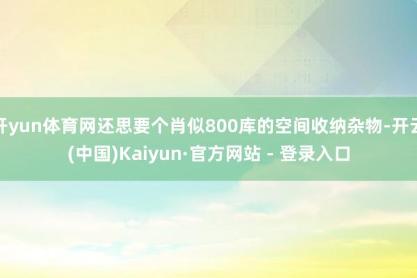 开yun体育网还思要个肖似800库的空间收纳杂物-开云(中国)Kaiyun·官方网站 - 登录入口